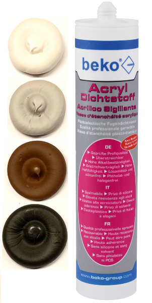 Beko Acryl Dichtstoff Maleracryl 310ml - 4 Farben