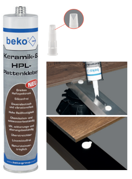 Beko Keramik- & HPL-Plattenkleber 310ml
